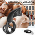 CJ masturbation massager with shared buckle lock semen ring for male and female use, adult erotic sensual pleasure device