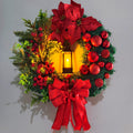 Christmas Light Wreath | LED Garland Door & Window Decoration Vine Ring