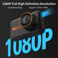 Dual Dash Cam | 1080P Front & Rear Recording with WiFi & Night Vision