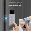 Face Recognition Fingerprint Smart Door Lock | Aluminum Alloy Password Lock with Type-C Power Supply