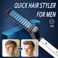 Hot Comb & Curling Iron | Multifunctional Styling Tool for Straight & Curly Styles