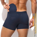 Men's breathable mesh mid-length underwear by CJ, showing soft fabric and comfortable fit for everyday wear.