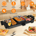 Electric Hot Pot & Smokeless Grill Combo - 2800W for Korean BBQ and Shabu Shabu - whimsywagon