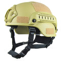 Lightweight tactical helmet by CJ, military-grade combat head protection with durable design for airsoft, paintball, and outdoor activities.