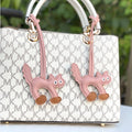 Mini Cat Leather Keychain – Cute Cat Bag Pendant Charm for Women & Girls
