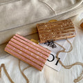 Women’s High-End Acrylic Evening Bag – Luxury Patch Design Clutch Purse