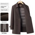 Reversible Wool Coat for Men - Mid-Length Formal Style