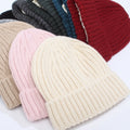 Wool Blend Beanie with Satin Lining - Unisex Winter Hat for Cold Weather