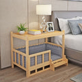 Nightstand with Pet Bed | Integrated Dog House & Side Table
