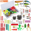 Complete Fishing Lure Assortment - 375-Piece Tackle Kit for All Fishing Conditions - whimsywagon