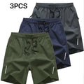 Fashionable Zippered Pocket Casual Men's Shorts - whimsywagon