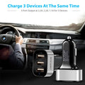 Fast 30W Car Charger - 3-Port USB Adapter for Multiple Devices | 5.5A Output for iPhone, iPad, and Smartphones