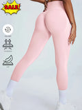 High waist seamless butt lifting yoga pants by cj featuring tummy control in a stylish design.