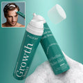 Minoxidil anti-hair loss mousse by cj, showing a canister with a foamy texture for hair regrowth treatment.
