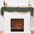 Christmas Pine Needle Garland | Norfolk Pine & Cypress with Soft Rubber Feel