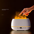 Holographic Flame Humidifier - 200ml USB Aroma Diffuser with 3D Fire Effect, Cool Mist & 7-Color LED Night Light