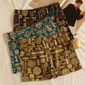 Men's American-style retro ethnic boxers by CJ featuring bold ethnic patterns and comfortable fit.