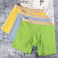 Men's summer ice silk underwear boxers by CJ, lightweight, semi-permeable, low waist breathable underwear, shown in the image.