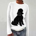 Womens 3D Digital print Top With A Crew Neck  Made With A Chunky Knit - whimsywagon