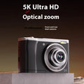 5K HD Digital Camera with Optical Zoom | Anti-Shake, High Definition Photography, Travel & Vlogging