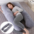U-Shape Maternity Pillow | Cooling Ice Silk for Pregnancy Support