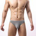 Low Waist Big Bag Men's Jacquard Ice Silk Underwear