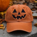 Spooky Pumpkin Hat - Halloween Beanie for Women & Men, Funny Fall Accessory