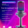 Wired RGB Condenser Microphone for Live Broadcast, Gaming & Recording