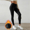 High Waist Athletic Trousers - Sports Style Lounge Pants with Pockets