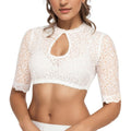 Elegant Classic Lace Base Shirt For Halloween - whimsywagon