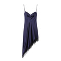 Lace Asymmetric Hem Dress - Women's Fashion Casual Style