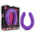 Double-headed U-style silicone masturbation dildo by CJ, featuring dual tips for versatile adult pleasure and erotic stimulation.