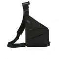 Men’s CJ multifunctional shoulder bag, sports chest pack waist bag with adjustable straps and multiple compartments for active use.