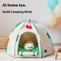 Dome Cat Bed | Cozy Four-Season Pet Tent & Enclosed Sleeper