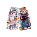 Mens 3D Graffiti Swim Shorts - whimsywagon