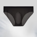 Men's CJ Ice Silk Seamless 3D Convex Film underwear showing smooth, form-fitting fabric with 3D textured design