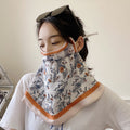 Printed UV Face Mask for Women | Breathable Sunscreen & Eye Protection
