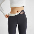Thick Sports Leggings - Solid Color & Opaque for Casual Wear