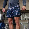 Casual Mesh Solid Color Men's Loose Shorts - whimsywagon