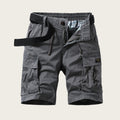 Micro Elastic Multi-pocket Workwear Loose Straight Casual Shorts - whimsywagon