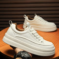 Men’s casual vulcanize sports shoes by CJ, all-season platform sneakers with comfortable, versatile design and stylish look.