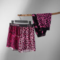 Mens Leopard-Print Ice Silk Aloha Pants With Printed Design For Home Wear - whimsywagon
