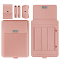 CJ universal laptop sleeve case for 13-15.6 inch laptops, waterproof business bag with padded interior and sleek design.