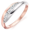 Minimalist Two-Tone Ring - Gold Plated Stackable Band for Everyday Wear