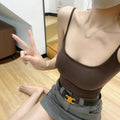 Outerwear Base Layer Camisole With Built-in Chest Pads - whimsywagon