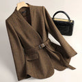 Sophisticated Wool Blazer For Women - whimsywagon