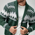 Long Sleeve Knit Cardigan for men - Solid Color Sweater