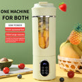Portable CJ juice blender with compact design, USB rechargeable personal smoothie maker for travel, gym, office, and home use.
