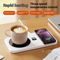 Smart Thermal Cup Warmer with Wireless Charging – Multifunctional Heated Mug Pad