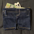 Foldable Denim Coin Purse – Compact Stylish Wallet for Coins & Cards